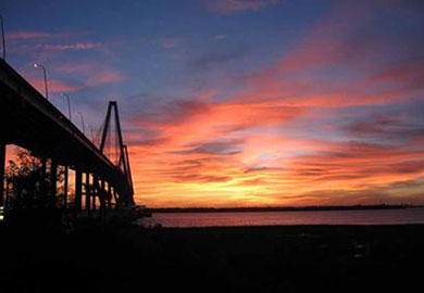 Pier at sunset