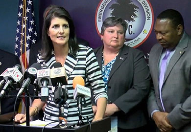La gobernadora Haley ha declarado el estado de emergencia en Carolina del Sur
