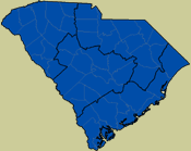 Map of South Carolina