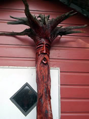 Wood and stone carving by William McKinney