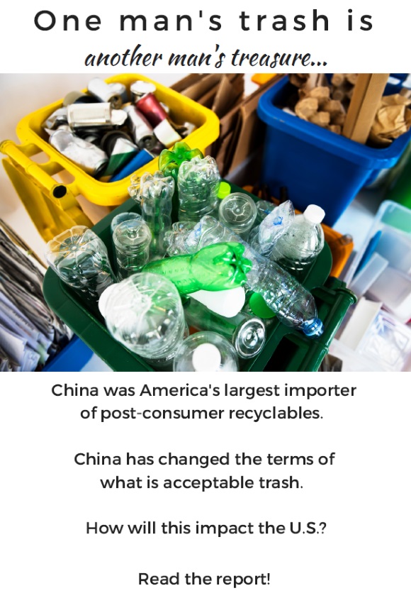 China recently changed the terms of what is acceptable as trash. Select to read the report on how it will impact the US.
