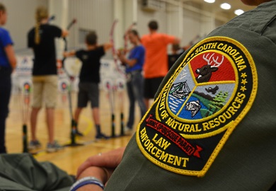 DNR field officers put in numerous extra hours to help make the Myrtle Beach tournament a success. Photo by Kyndel McConchie, SCDNR