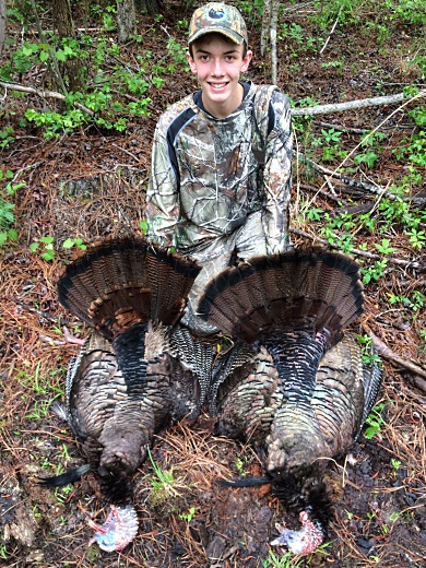Patrick Lanford of Pawleys Island displays a wild turkey