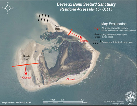 Deveaux Bank map