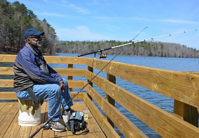 New barrier-free fishing pier completed at Croft State ...