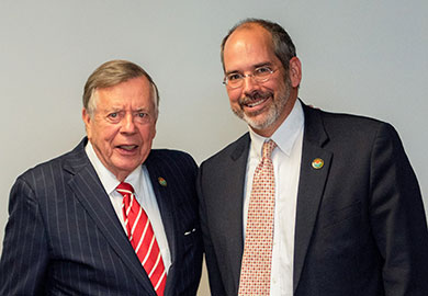 SCDNR Board Chairman Norman Pulliam (left) with SCDNR Interim Director Robert Boyles