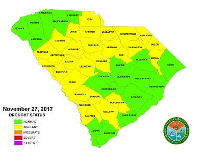 All counties are currently in either normal or incipient statuses. All counties are currently in either normal or incipient statuses.