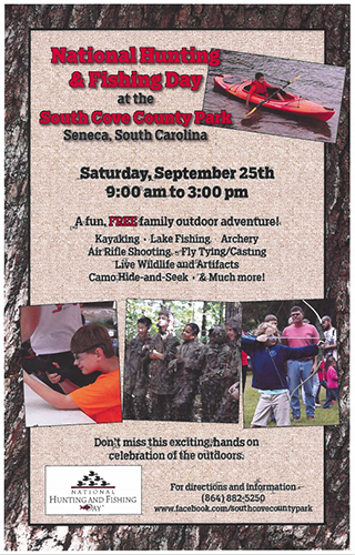 National Hunting and Fishing Day celebration set for Sept. 25 near Seneca