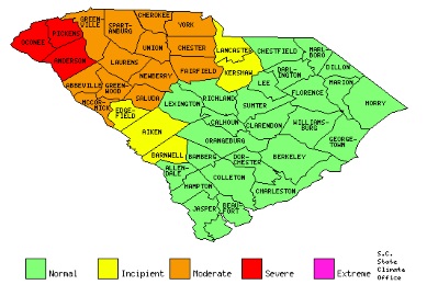 Updated county drought statuses as of 2/2/17