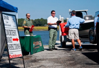 SCDNR Boat Inspection Team