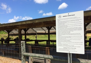 The shooting range at Palachucola Wildlife Management Area in Hampton County is a popular spot for hunters and shooting enthusiasts to work on sharpening their aim. The facility will be closed temporarily beginning December 10 to undergo some needed maintenance. [SCDNR photo by David Lucas]