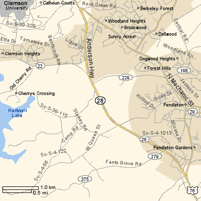 Map to Clemson Office