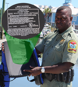 Inspecciónalo, - Asegúrate de que el chaleco sea 'Coast Guard approved' y del tamaño adecuado.