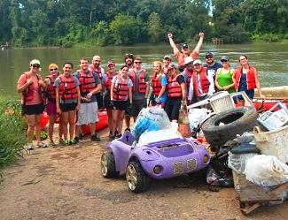 Volunteers for the 2014 River Sweep on the Congaree