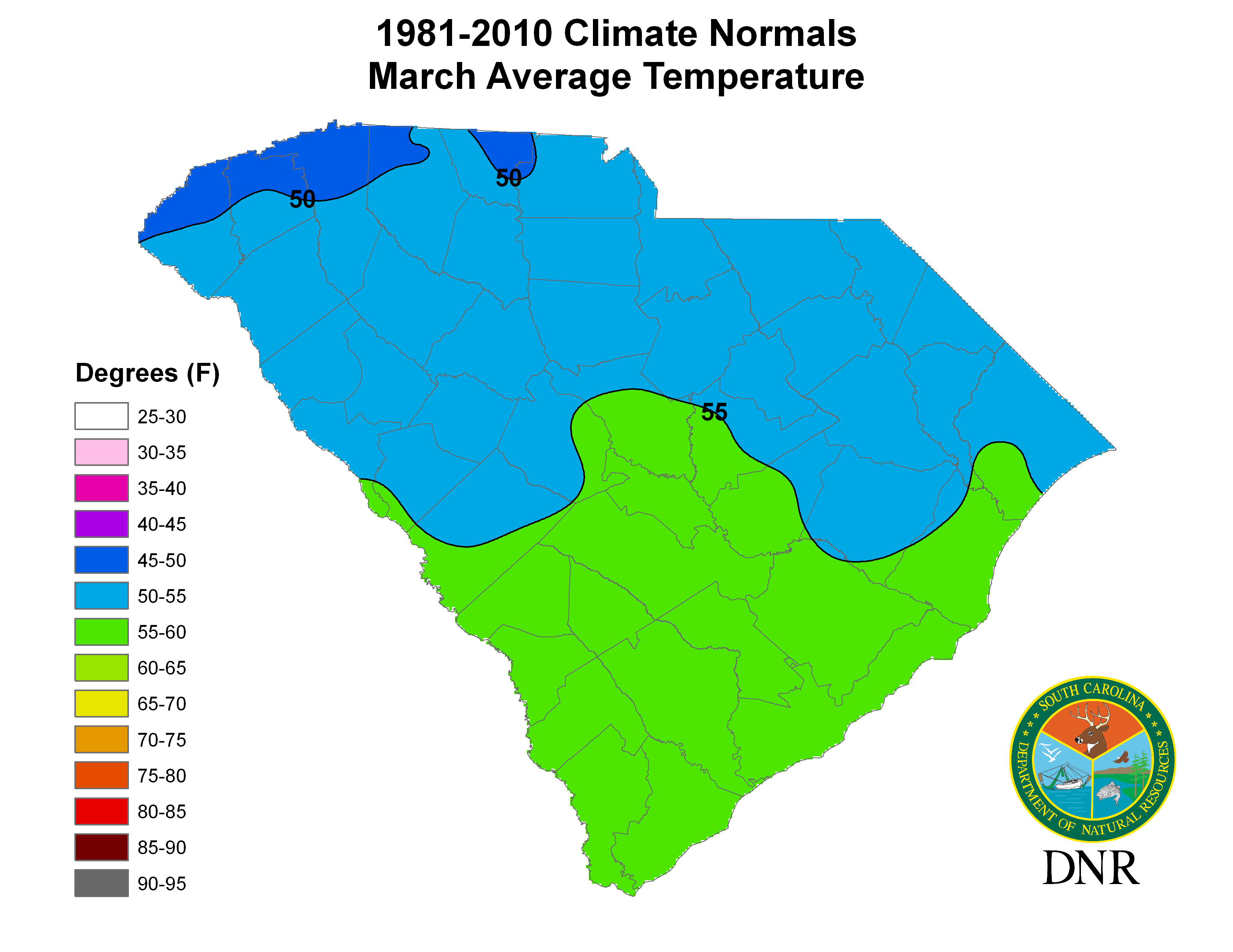 South Carolina State Climatology Office T Avg