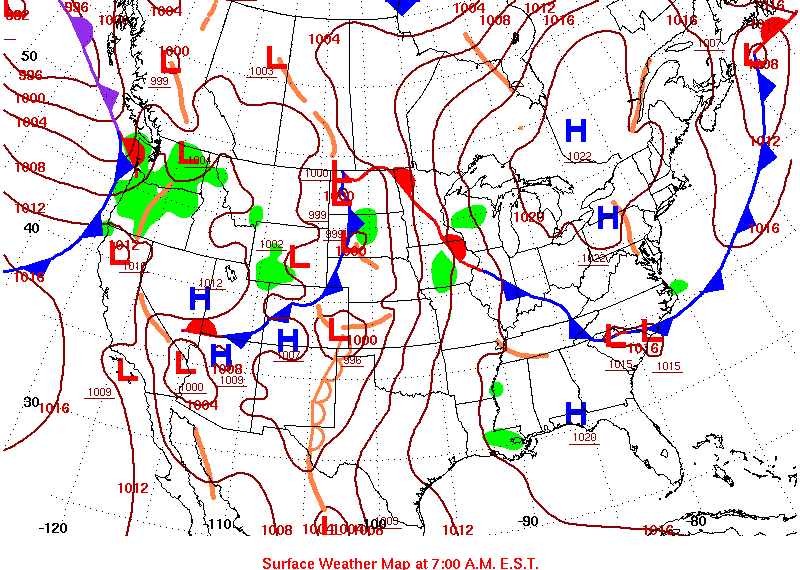 US Surface Analysis, 27 Jun 2014