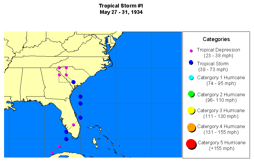 Tropical Storm 1-1934
