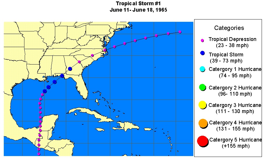 Tropical Storm #1-1964
