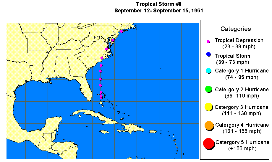 Sub Tropical Storm #6-1961