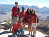 The Team at the Canyon. From left to right: William Weir, MarquanJones, Maryam Aly, Hazel Lever, and kneeling, Vincent Wideman.