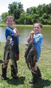 Fishing Rodeo - Displaying their catch