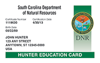 Hunter Education Card