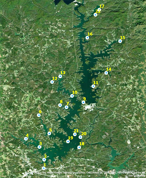 SCDNR Fish Attractor Maps