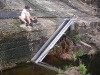 Water quality collection at American Eel ramp traps, Wateree Dam, SC