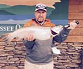 Ben Collins and 10 lbs .52 oz Brown trout caught March 18, 2015, Lake Jocassee