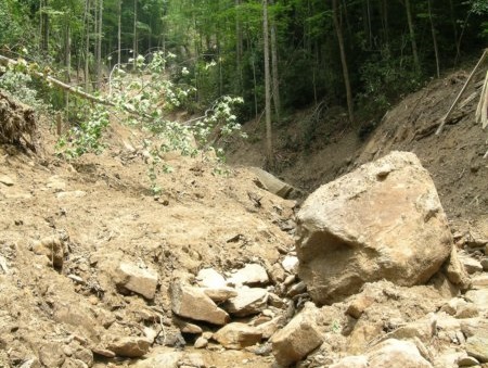 Landslide at Jones Gap State Park