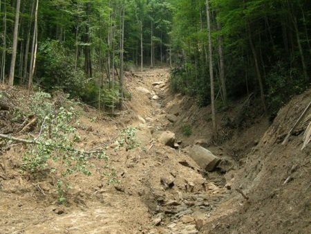 Landslide at Jones Gap State Park