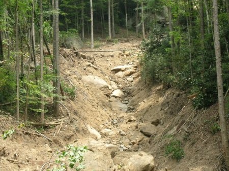 Landslide at Jones Gap State Park