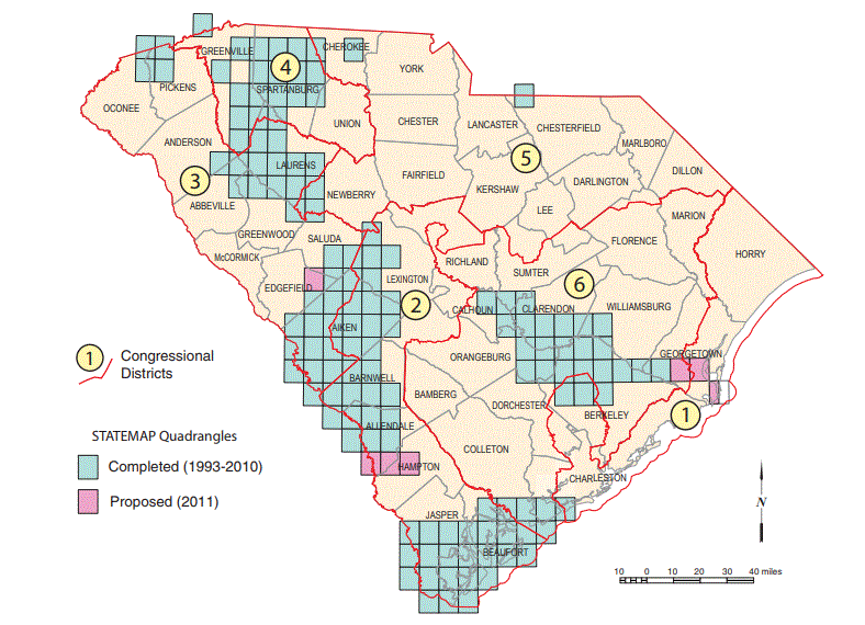 Statemap of South Carolina