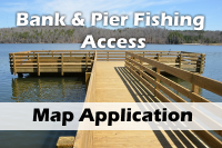 Bank & Pier Fishing Access map application Bank & Pier Fishing Access map application