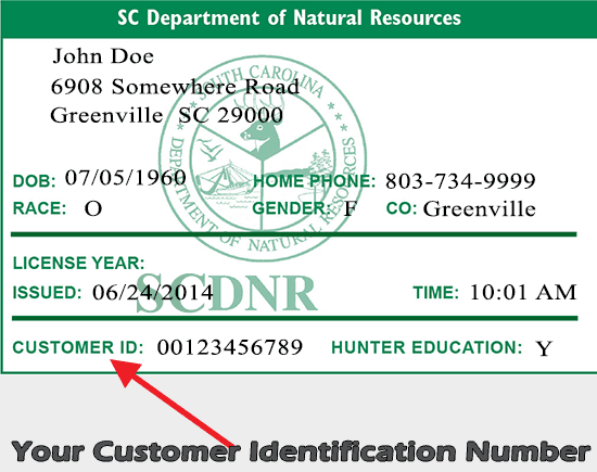 Location of Customer Identification Number