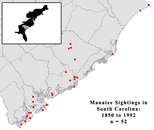 Distribution of Manatee