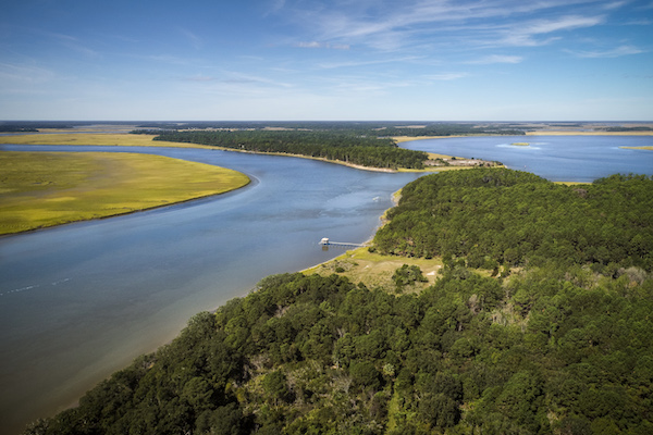 The Ashepoo River winding past South Fenwick Island