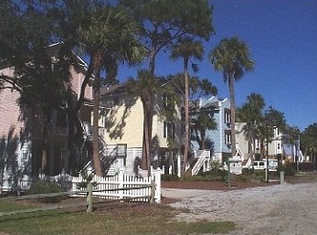 Newly constructed homes on Edisto Beach