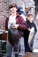 Fisherman showing Flounder