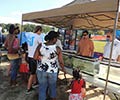 Photograph of Bluffton Block Party. Approximately 3,000 people attended the event.