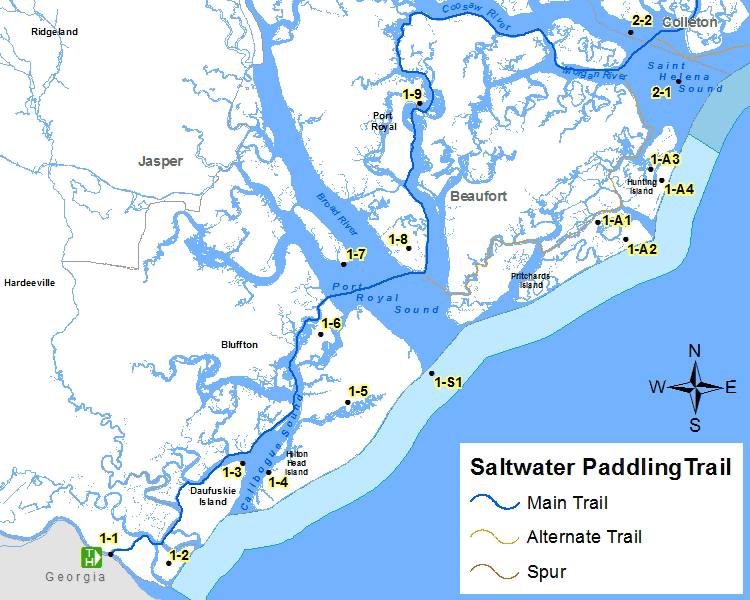 Savannah River to Beaufort Saltwater Paddling Trail