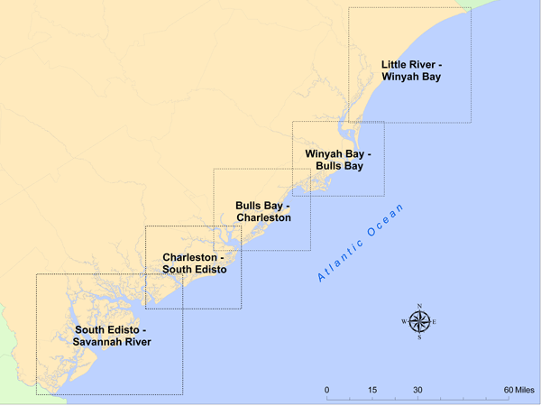 Shellfish Regions of South Carolina Coast
