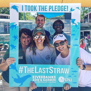 Promoting the #TheLastStraw campaign Promoting the #TheLastStraw campaign